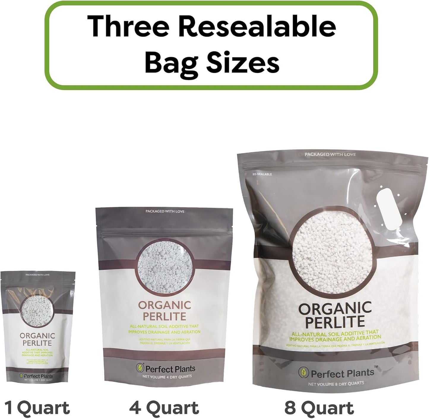 Organic Perlite by — Add to Soil for Indoor & Outdoor Container Plants for Drainage Management and Enhanced Growth (8Qts.)