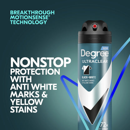 Ultra Clear Long Lasting Men'S Antiperspirant Deodorant Dry Spray Twin Pack, Fresh, 3.8 Oz