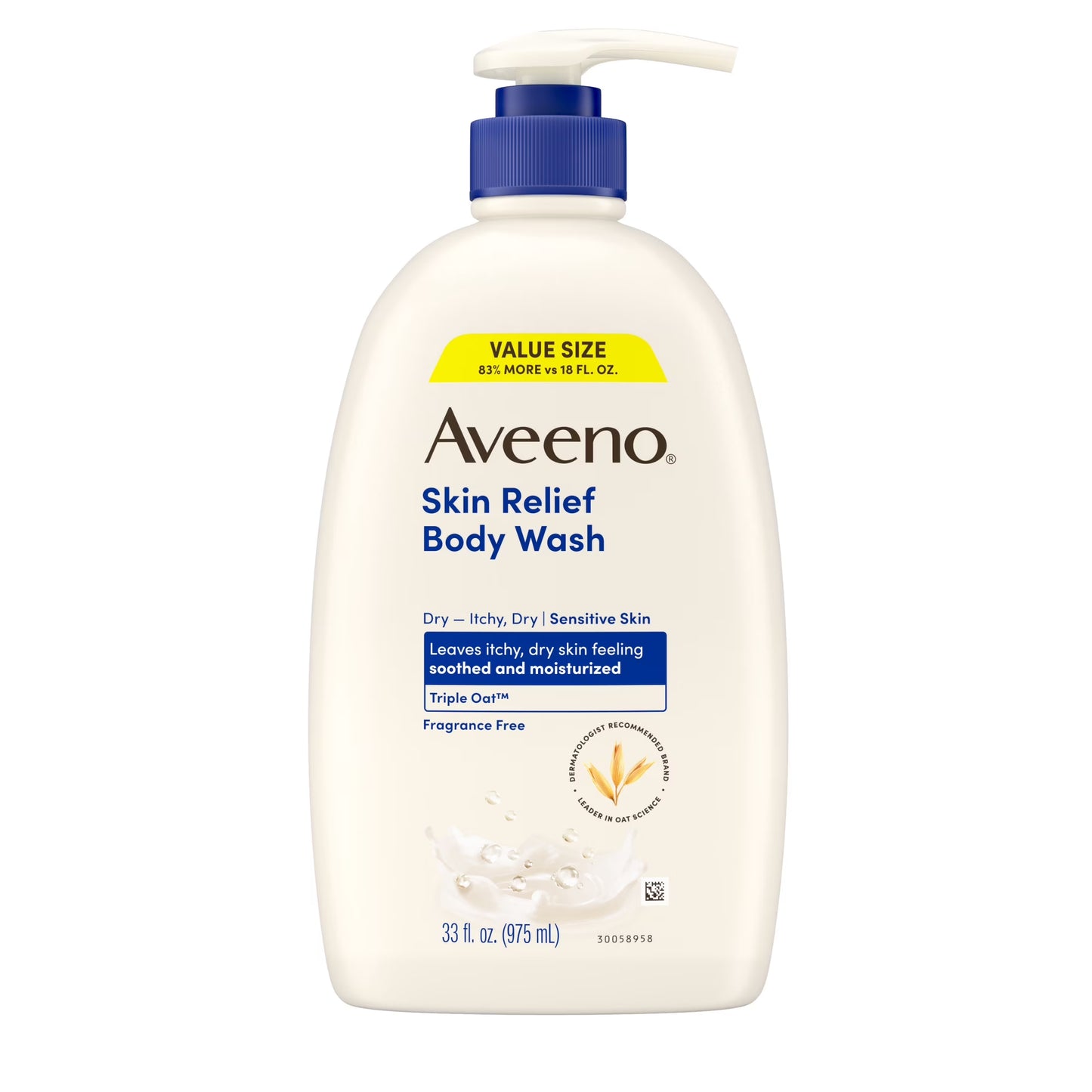 Skin Relief Body Wash, Fragrance-Free, Value Size 33 Fl Oz
